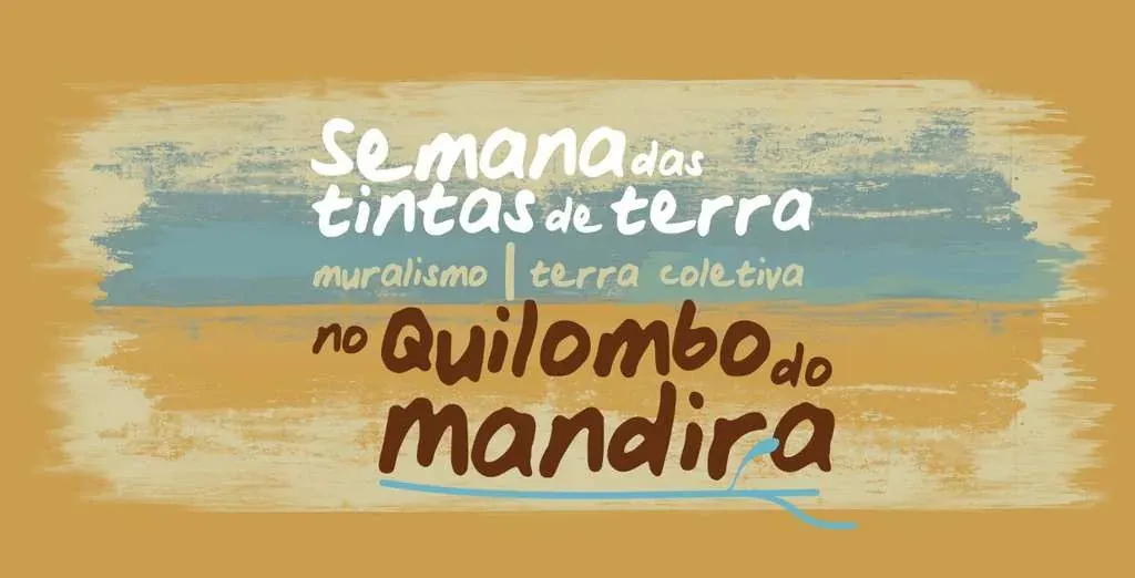 Identidade visual do projeto Semana das Tintas de Terra no Quilombo do Mandira
